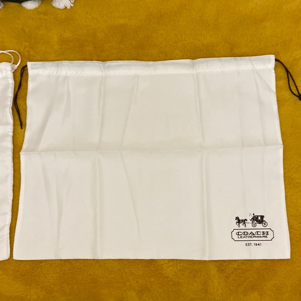 Coach dust bags x 2